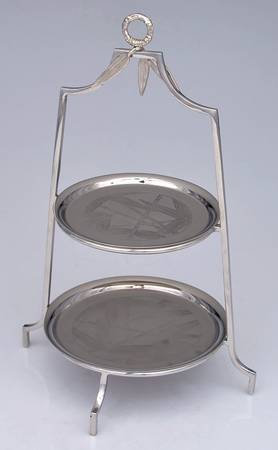 Bamboo (Hollowware) 2 Tier Serving Tray
