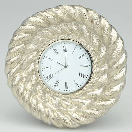 Rope (Nickelplate, Hollowware) Clock