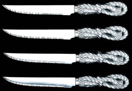 Rope (Aluminum) Individual Steak Knife Hollow Handle