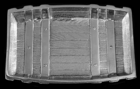 Barrel (Aluminum, Hollowware) 9" Rectangular Tray