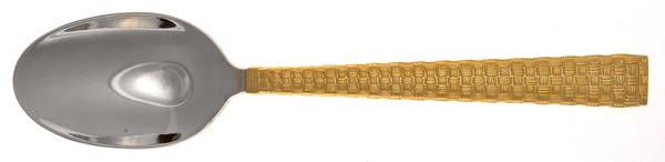 Palm Gold (Gold Electroplate) Place/Oval Soup Spoon