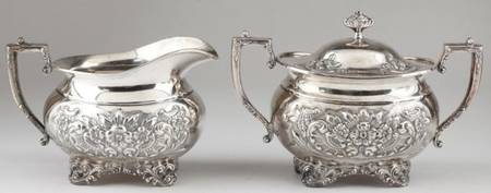 Donatello (Sterling, Hollowware, Hand Chased) Creamer