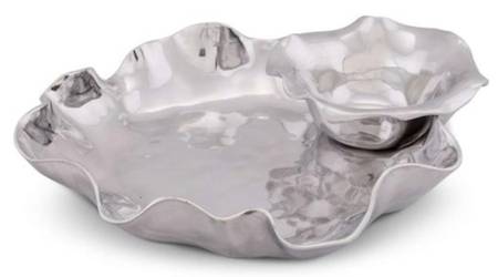 Carmel (Aluminum, Hollowware) 2 Piece Chip & Dip Set