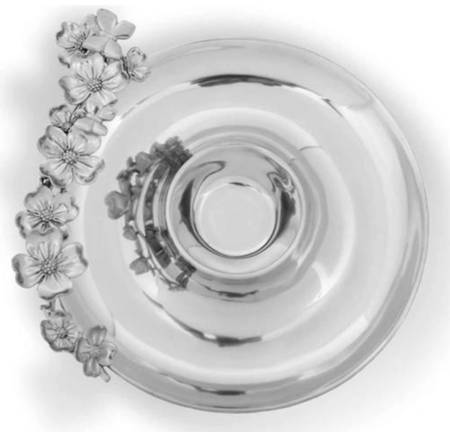 Dogwood (Aluminum, Hollowware) 1 Piece Chip & Dip