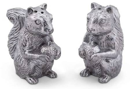 Forest (Aluminum, Hollowware) Salt and Pepper Set