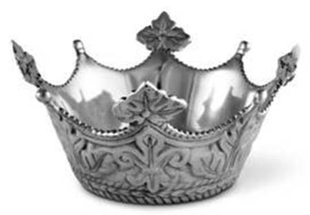 Mardi Gras (Aluminum, Hollowware) Nut Serving Bowl