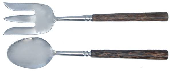 A8T1 (Stainless) (2 Pc) Solid Salad Set