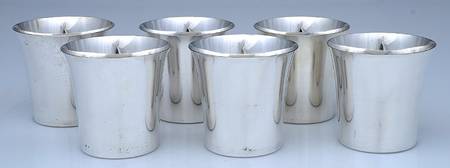 67 (Sterling, Hollowware) Cup - Set of 6