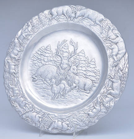 Antler (Pewter, Hollowware) 14" Round Tray