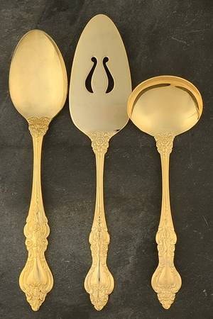 Golden Crown Royale (Gold Electroplate) 3 Piece Completer Set