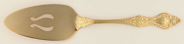 Golden Crown Royale (Gold Electroplate) Solid Pie Server