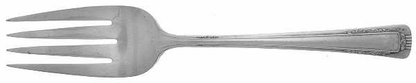 Baroness I (Silverplate, 1940) Small Solid Cold Meat Serving Fork