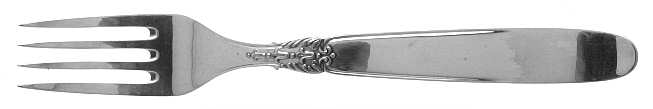 Anacapri (Sterling) Large 4-Tine Cold Meat Serving Fork