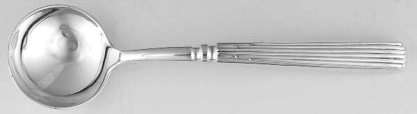 Doric (Sterling) Hollow Handle Round Bowl Soup Spoon,SterlingBwl(C)