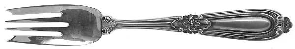 Esteval (Sterling) Large Individual Solid Fish/Salad Fork