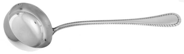 Italian Feather Edge (Sterling, Italy) Solid Soup Ladle
