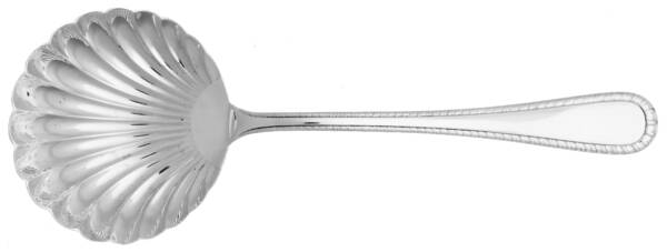 Italian Feather Edge (Sterling, Italy) Solid Shell Berry/Casserole Spoon