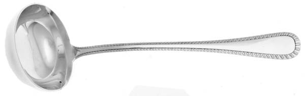 Italian Feather Edge (Sterling, Italy) Solid Gravy Ladle