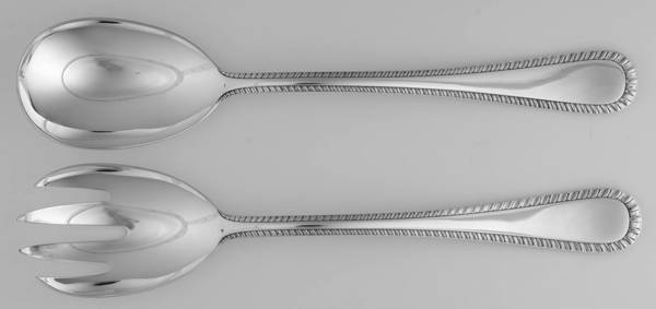 Italian Feather Edge (Sterling, Italy) (2 Pc) Solid Salad Set