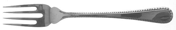 Italian Feather Edge (Sterling, Italy) Large Individual Solid Fish/Salad Fork