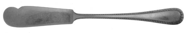 Italian Feather Edge (Sterling, Italy) Flat Handle Butter Spreader