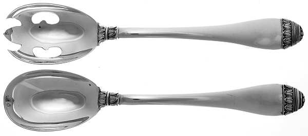 French Empire (Sterling) (2 Pc) Solid Salad Set