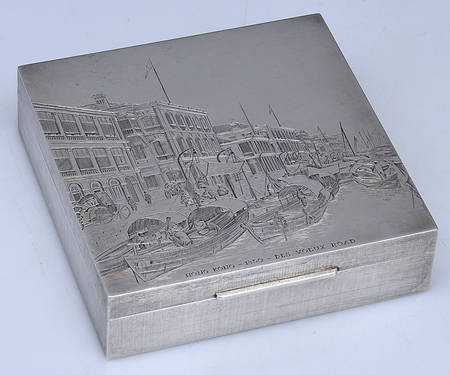 Sterling Hollowware Box with Hinged Lid