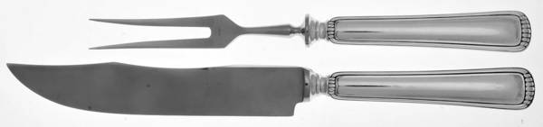 Milano (Sterling) Large 2-Piece Roast Carving Set w/Stainless Blade