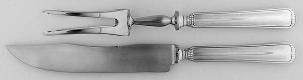 Milano (Sterling) 2 Pc Large Stainless Blade/Prong Roast Carving Set