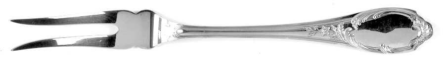 Monte Mario (Silverplate) Large 2-Tine Cold Meat Serving Fork