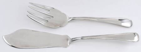 Old Italian (Sterling) Solid 2-Piece Small Fish Serving Set