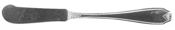 Piedmont (Silverplate) Flat Handle Master Butter Knife