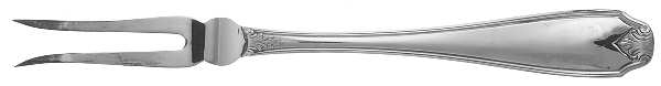 Piedmont (Silverplate) Large 2-Tine Cold Meat Serving Fork