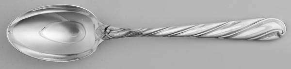 Torchon (Sterling) Solid Serving Spoon
