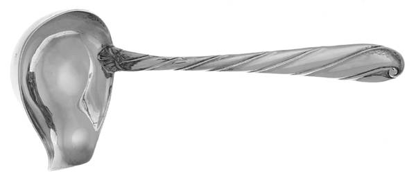 Torchon (Sterling) Sauce Ladle, Solid Piece