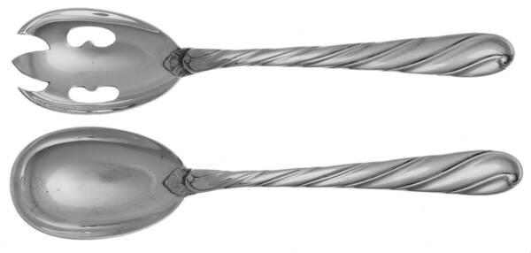 Torchon (Sterling) (2 Pc) Solid Salad Set