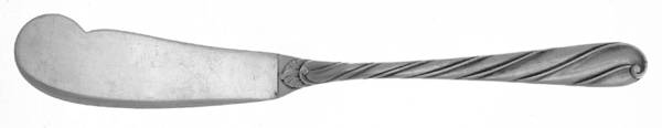 Torchon (Sterling) Flat Handle Master Butter Knife