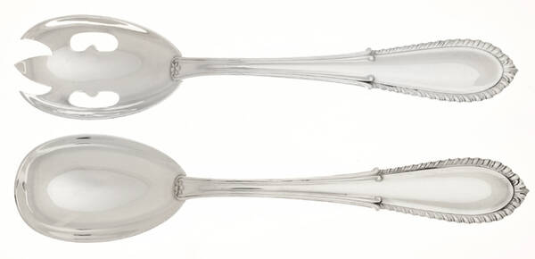 Villa D'Este (Sterling) (2 Pc) Solid Salad Set