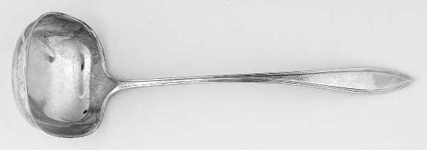 BIR2 (STERLING) Solid Piece Cream Ladle