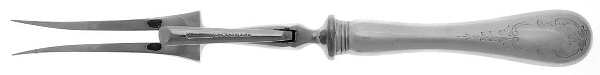 Brentwood (Sterling) Small Steak Carving Fork with Stainless Prongs