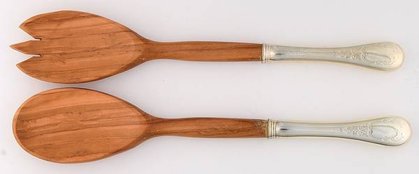 Brentwood (Sterling) Wooden Bowl 2-Piece Salad Set