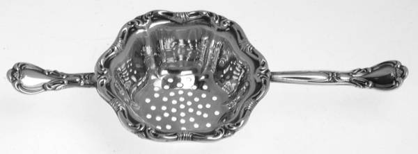 Chantilly (Sterling, No Monograms) Solid Individual Overcup Tea Strainer
