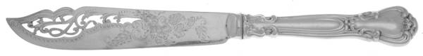 Chantilly (Sterling, No Monograms) Indiv Bright Cut Hollow Hdl Plate Blade Fish Knife