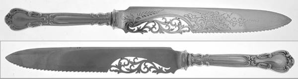 Chantilly (Sterling, No Monograms) Cake Saw with Silverplate Blade