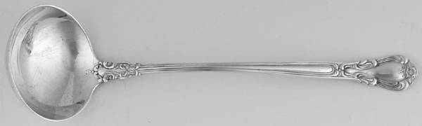 Chantilly (Sterling, No Monograms) Solid Piece Cream Ladle