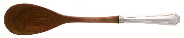 Devonshire (Sterling) Salad Serving Spoon with Wooden Bowl