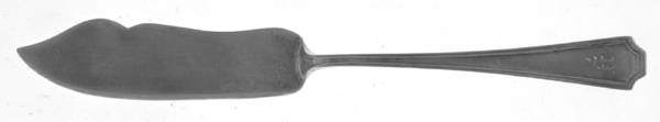 Devonshire (Sterling) Monogramed Flat Handle Master Butter Knife