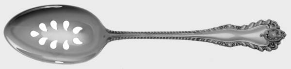 Gadroon (Sterling, No Monograms) Pierced Tablespoon (Serving Spoon) HC