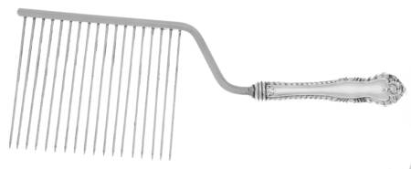 Gadroon (Sterling, No Monograms) Cake Breaker with Silverplate Prongs