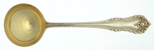 Gadroon (Sterling, No Monograms) Round Bowl Soup Spoon (Bouillon)